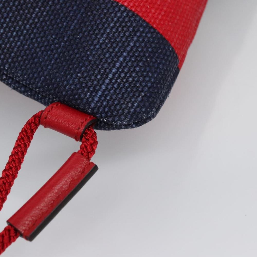 GUCCI Backpack Canvas Red Navy 473872 Auth BA150 - Picture 9 of 16